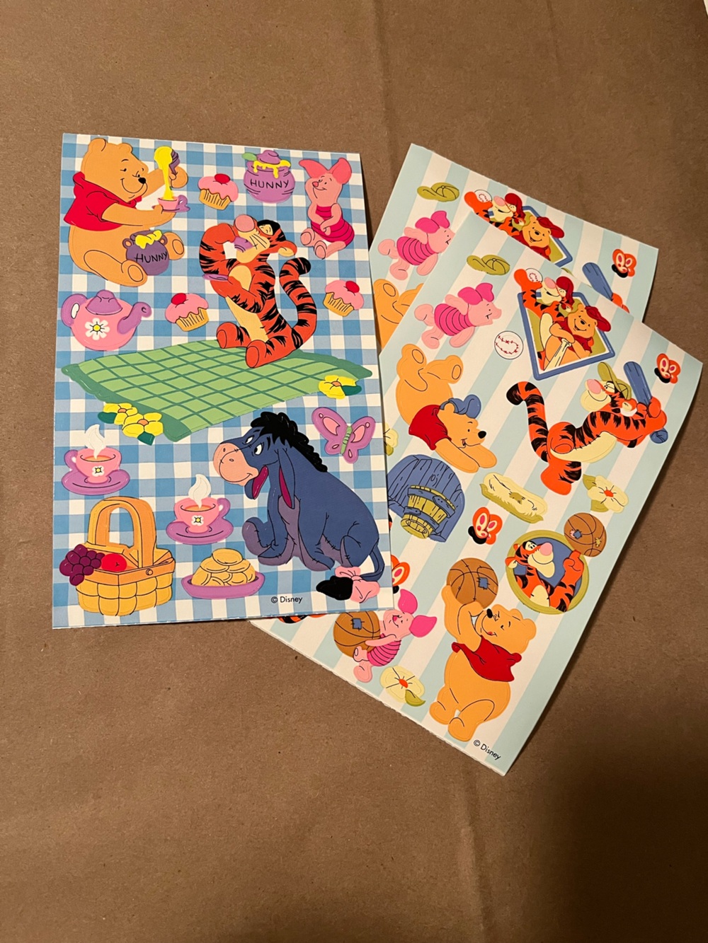 3 Disney Winnie the Pooh Sticker Sheets by Sandylion
